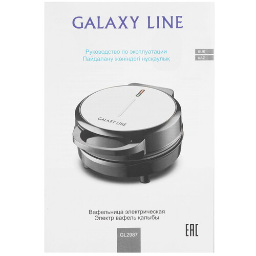 Купить Вафельница Galaxy LINE GL2987 черный  9061369. Характеристики, отзывы и цены в Донецке