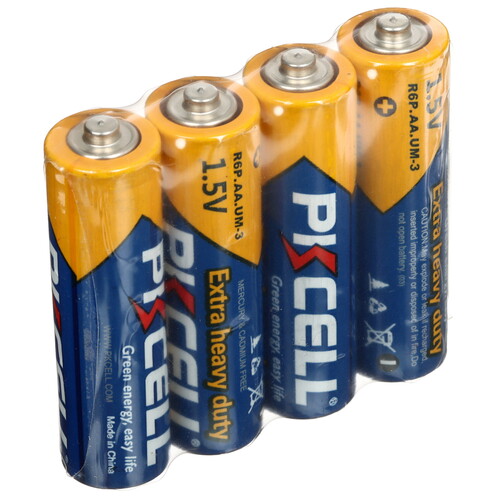 Купить Батарейка PKCELL R6P-4S-4 AA (LR6/ER14505/FR6/R6P)  9196108. Характеристики, отзывы и цены в Донецке