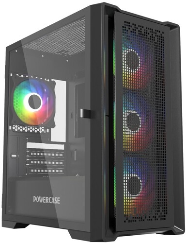 Купить Корпус PowerCase ByteFlow Micro [CAMBFB-A4] черный  5481440. Характеристики, отзывы и цены в Донецке