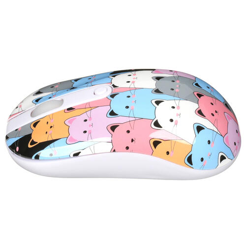Купить Мышь беспроводная DEXP WM-311WU Many cats  разноцветная  5401832. Характеристики, отзывы и цены в Донецке