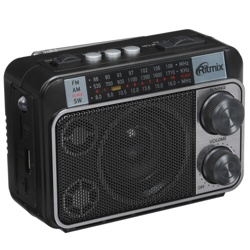 Купить Радиоприемник Ritmix RPR-161 черный  9201114. Характеристики, отзывы и цены в Донецке
