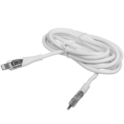 Купить Кабель круглый GAL Lightning 8-pin - USB Type-C белый 2 м  5485290. Характеристики, отзывы и цены в Донецке