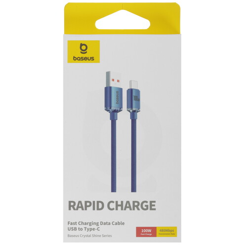 Купить Кабель круглый Baseus USB Type-C - USB 2.0 Type-A синий 1.2 м  9167057. Характеристики, отзывы и цены в Донецке