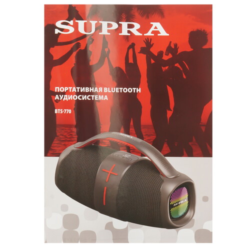Купить Портативная колонка SUPRA BTS-770, серый  9230957. Характеристики, отзывы и цены в Донецке