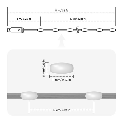 Купить Гирлянда SYRO Beads LS-S100-3A  5492118. Характеристики, отзывы и цены в Донецке