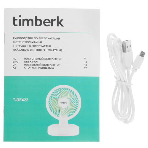 Купить Вентилятор Timberk T-DF422  белый  9001325. Характеристики, отзывы и цены в Донецке