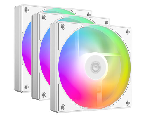 Купить Комплект вентиляторов ID-Cooling AS-120-ARGB-W TRIO  белый  5619546. Характеристики, отзывы и цены в Донецке