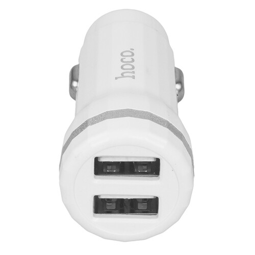 Купить Автомобильное ЗУ Hoco Z27 белый  9237899. Характеристики, отзывы и цены в Донецке