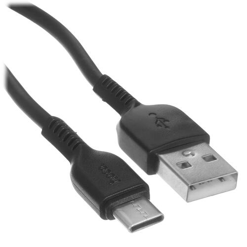 Купить Кабель круглый Hoco USB Type-C - USB 2.0 Type-A черный 1 м  5452400. Характеристики, отзывы и цены в Донецке