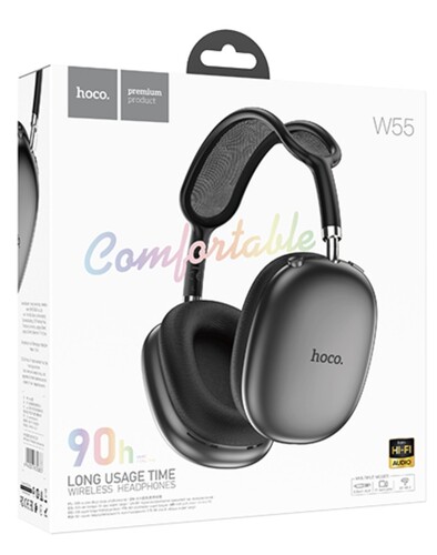 Купить Беспроводные/проводные наушники HOCO W55 серый 2024  5485120. Характеристики, отзывы и цены в Донецке