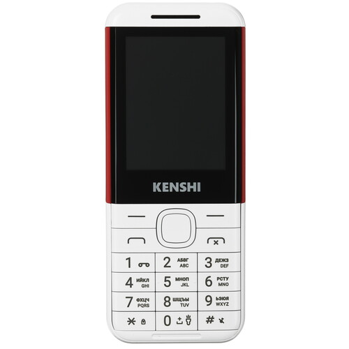Купить Сотовый телефон KENSHI M244 белый/красный  9046770. Характеристики, отзывы и цены в Донецке