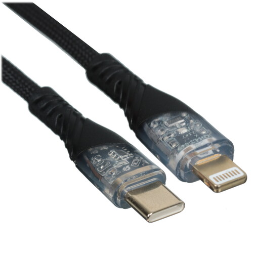 Купить Кабель круглый WIIIX Lightning 8-pin - USB Type-C черный 1 м  5614900. Характеристики, отзывы и цены в Донецке