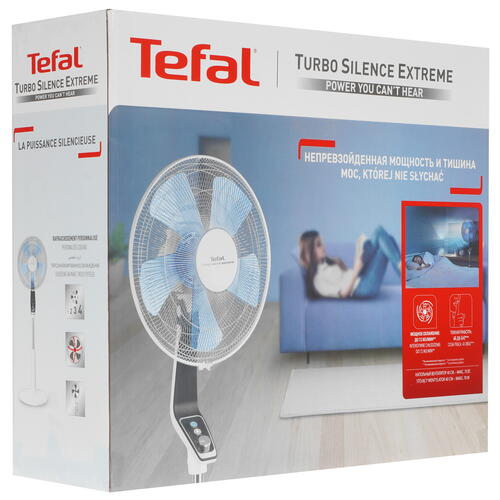 Купить Вентилятор Tefal Turbo Silence VF5640F2  белый  5034096. Характеристики, отзывы и цены в Донецке