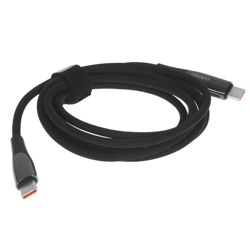 Купить Кабель круглый DEPPA USB Type-C - USB Type-C черный 1.5 м  9113473. Характеристики, отзывы и цены в Донецке