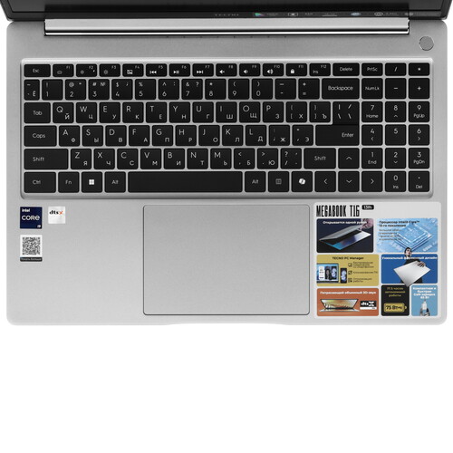 Купить 16" Ноутбук Tecno Megabook T16RA серый  5633846. Характеристики, отзывы и цены в Донецке