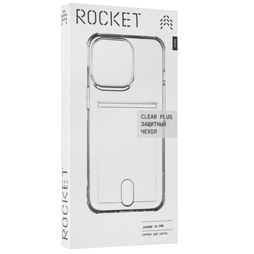 Купить Накладка  Rocket Clear Plus для Apple iPhone 14 Pro прозрачный  5464484. Характеристики, отзывы и цены в Донецке