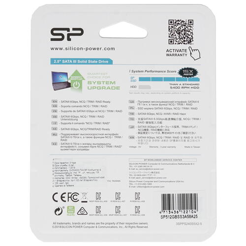 Купить 512 ГБ 2.5" SATA накопитель Silicon Power Ace A58 [SP512GBSS3A58A25]  1319089. Характеристики, отзывы и цены в Донецке