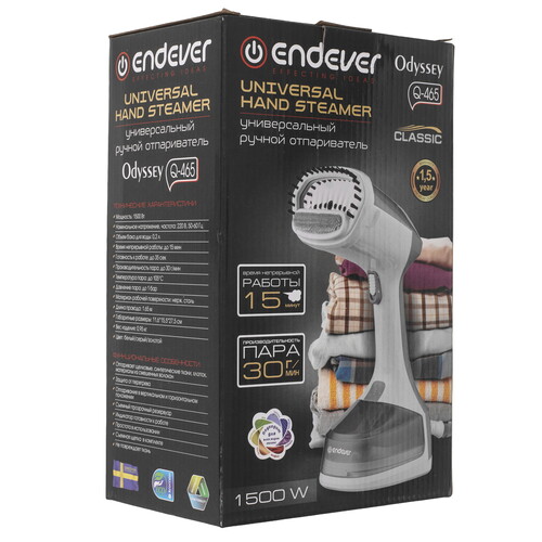 Купить Отпариватель Endever Odyssey Q-465 белый  9229150. Характеристики, отзывы и цены в Донецке