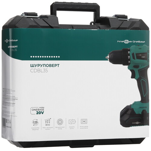 Купить Дрель-шуруповерт FinePower OneBase CDBL35 OneBase20  5433263. Характеристики, отзывы и цены в Донецке