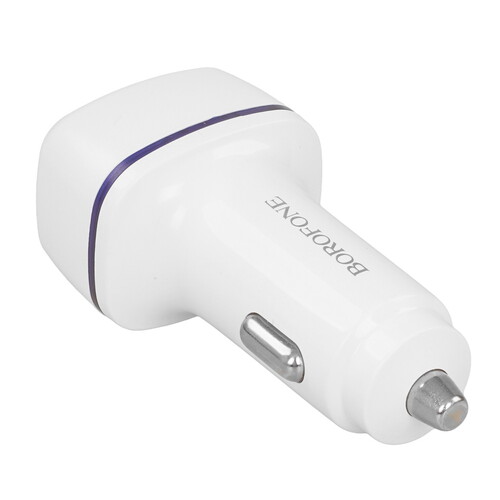 Купить Автомобильное ЗУ Borofone BZ14 белый  9244270. Характеристики, отзывы и цены в Донецке