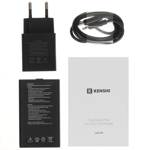 Купить Сотовый телефон KENSHI Lock 241 черный/серебристый  9165464. Характеристики, отзывы и цены в Донецке