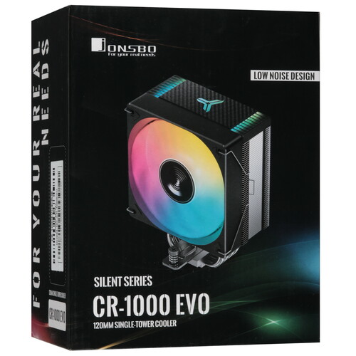Купить Кулер для процессора JONSBO CR-1000 EVO Color Black  5615791. Характеристики, отзывы и цены в Донецке
