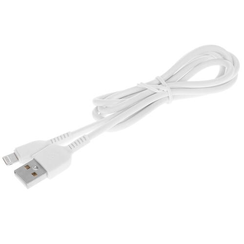 Купить Кабель круглый Hoco Lightning 8-pin - USB 2.0 Type-A белый 1 м  5452387. Характеристики, отзывы и цены в Донецке