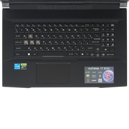 Купить 17.3" Ноутбук MSI Katana 17 B13VFK-1441XRU черный  5484678. Характеристики, отзывы и цены в Донецке
