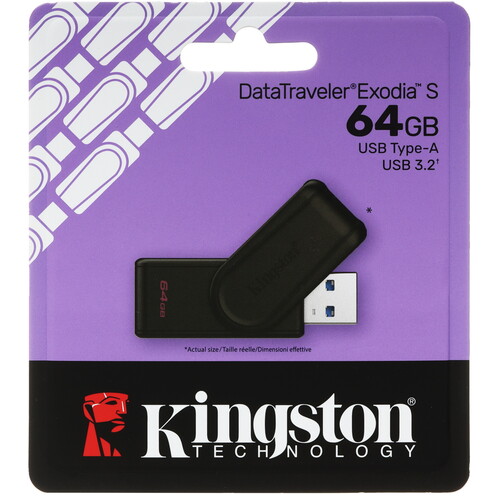 Купить Память USB Flash 64 ГБ Kingston DataTraveler Exodia S [DTXS/64GB]  5628595. Характеристики, отзывы и цены в Донецке