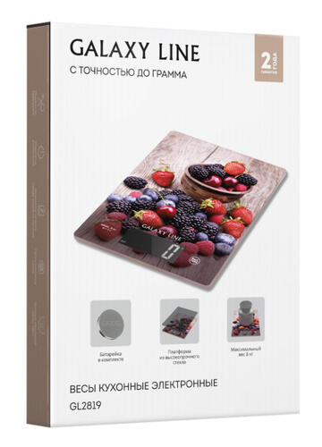 Купить Кухонные весы Galaxy LINE GL 2819 коричневый  9061366. Характеристики, отзывы и цены в Донецке
