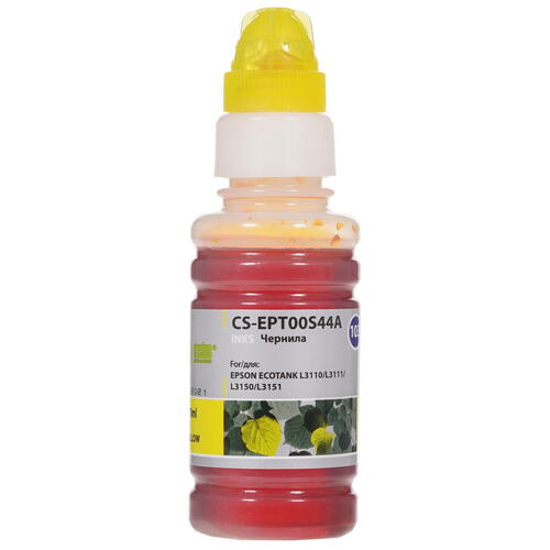 Купить Чернила водорастворимые Cactus CS-EPT00S44A желтый  8159448. Характеристики, отзывы и цены в Донецке