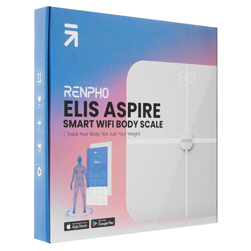 Купить Весы Renpho Elis Aspire WiFi Body Scale ES-BR001 белый  9163264. Характеристики, отзывы и цены в Донецке