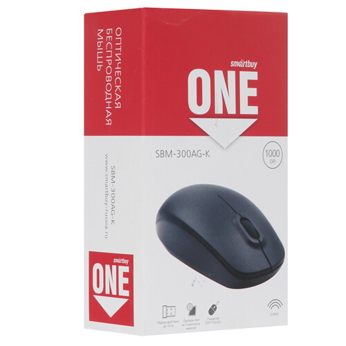 Купить Мышь беспроводная Smartbuy ONE 300AG-K  1614834. Характеристики, отзывы и цены в Донецке
