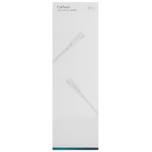 Купить Кабель круглый CUKTECH USB Type-C - USB Type-C белый 1 м  5470329. Характеристики, отзывы и цены в Донецке