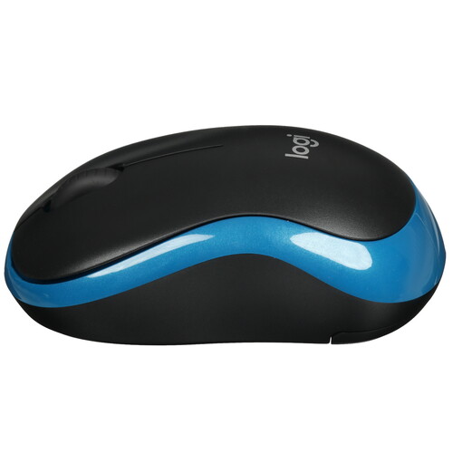 Купить Мышь беспроводная Logitech M186 [910-004132] синий  5471920. Характеристики, отзывы и цены в Донецке