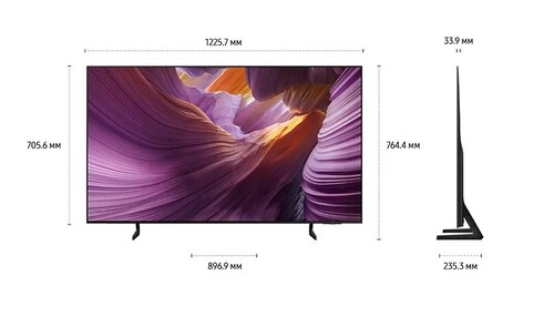 Купить 55" (138 см) Телевизор Samsung QE55S85FAEXRU черный  5622911. Характеристики, отзывы и цены в Донецке