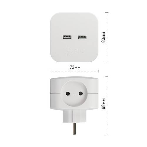 Купить Разветвитель ЭРА SP-4-USB-W белый  5400644. Характеристики, отзывы и цены в Донецке
