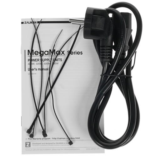 Купить Блок питания ZALMAN MegaMax (TXll) 500W  1608475. Характеристики, отзывы и цены в Донецке
