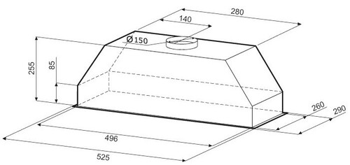Купить Вытяжка полновстраиваемая KRONA RUNA 600 PB белый  8184306. Характеристики, отзывы и цены в Донецке