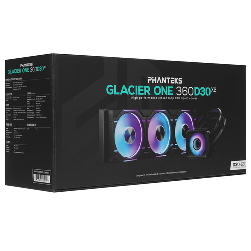 Купить Система охлаждения Phanteks Glacier One 360D30 X2 черная  9284816. Характеристики, отзывы и цены в Донецке