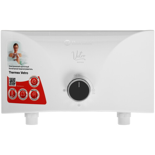 Купить Водонагреватель электрический Thermex Vetro 5500 combi  9083825. Характеристики, отзывы и цены в Донецке