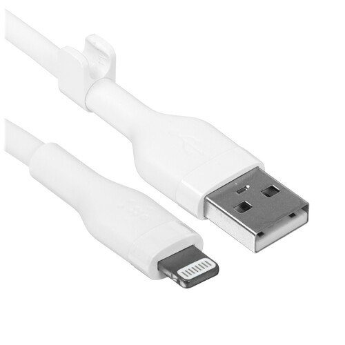 Купить Кабель круглый Belkin Lightning 8-pin - USB 2.0 Type-A белый 1 м  5605596. Характеристики, отзывы и цены в Донецке