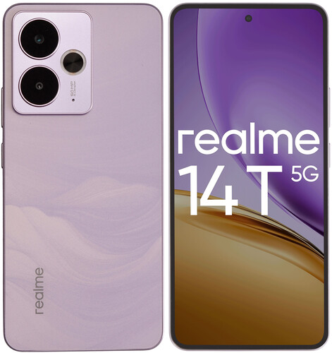 Купить 6.67" Смартфон realme 14T 256 ГБ фиолетовый  5621426. Характеристики, отзывы и цены в Донецке