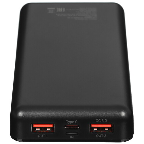 Купить Портативный аккумулятор Digma DG-20000-PL черный  5479326. Характеристики, отзывы и цены в Донецке