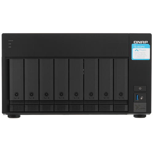 Купить Сетевое хранилище (NAS) QNAP TS-832PX-4G  5357041. Характеристики, отзывы и цены в Донецке