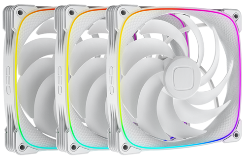 Купить Комплект вентиляторов Geometric Future Squama 2503W-14 [1F2503W314000] белый  9227138. Характеристики, отзывы и цены в Донецке