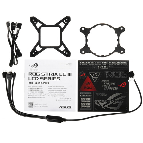 Купить Система охлаждения ASUS ROG STRIX LC III 360 ARGB LCD черная  5634052. Характеристики, отзывы и цены в Донецке
