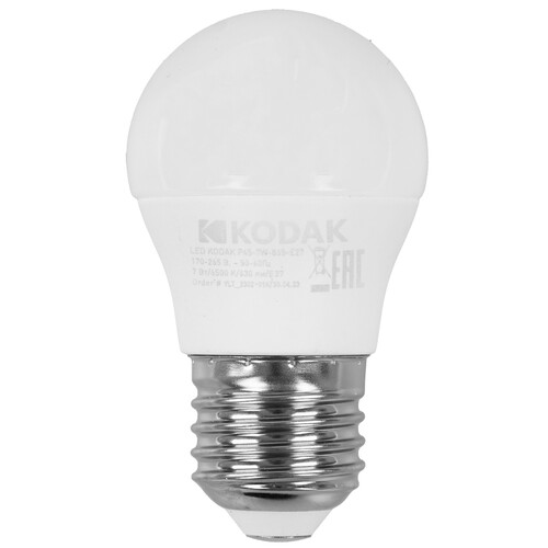 Купить Лампа светодиодная Kodak LED P45-7W-865-E27  5417540. Характеристики, отзывы и цены в Донецке