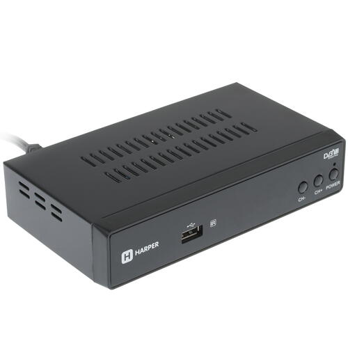 Купить Приставка для цифрового ТВ Harper HDT2-5050 черный  8107459. Характеристики, отзывы и цены в Донецке