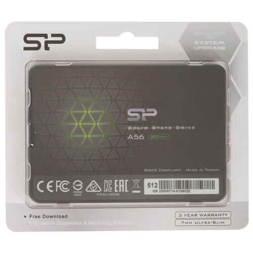 Купить 512 ГБ 2.5" SATA накопитель Silicon Power Ace A56 [SP512GBSS3A56A25]  5355605. Характеристики, отзывы и цены в Донецке